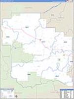 Judith Basin, Mt Carrier Route Wall Map